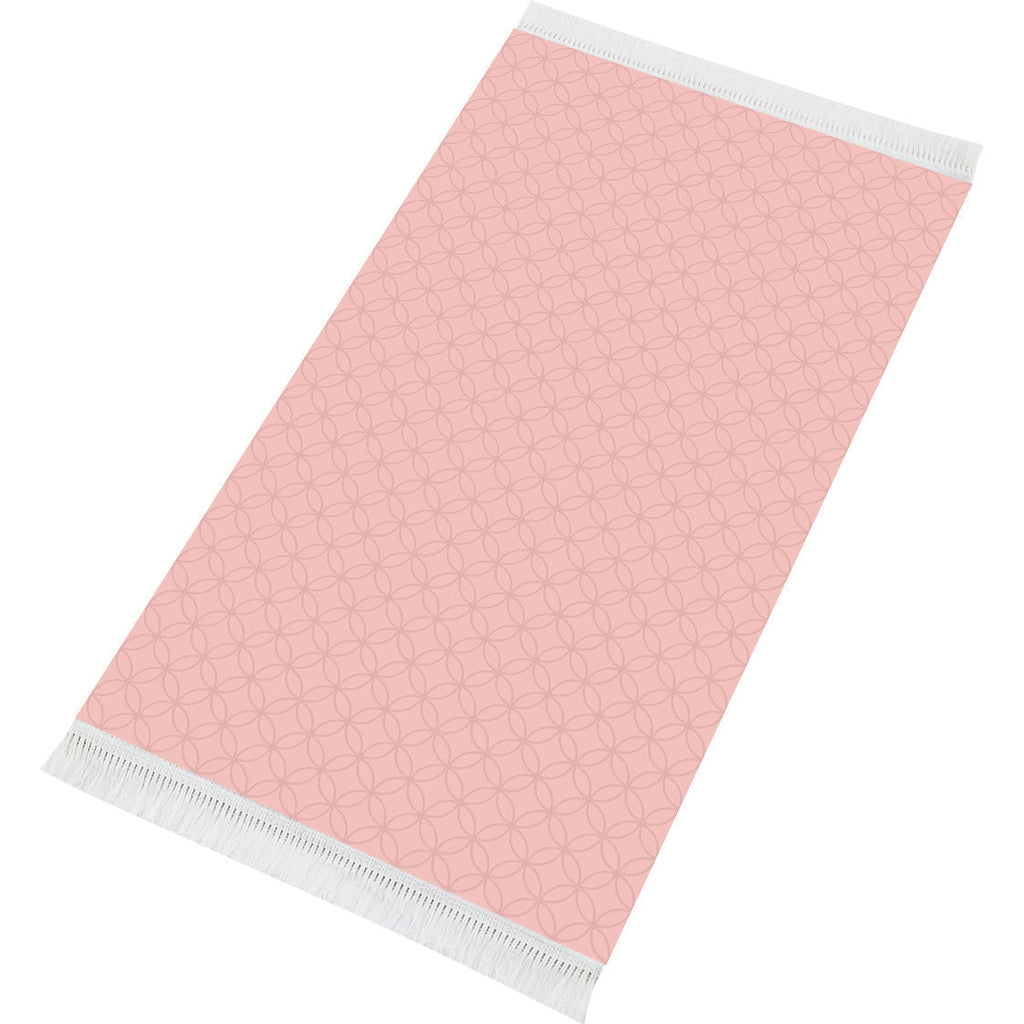 Tapis de prière rembourré rose élégance