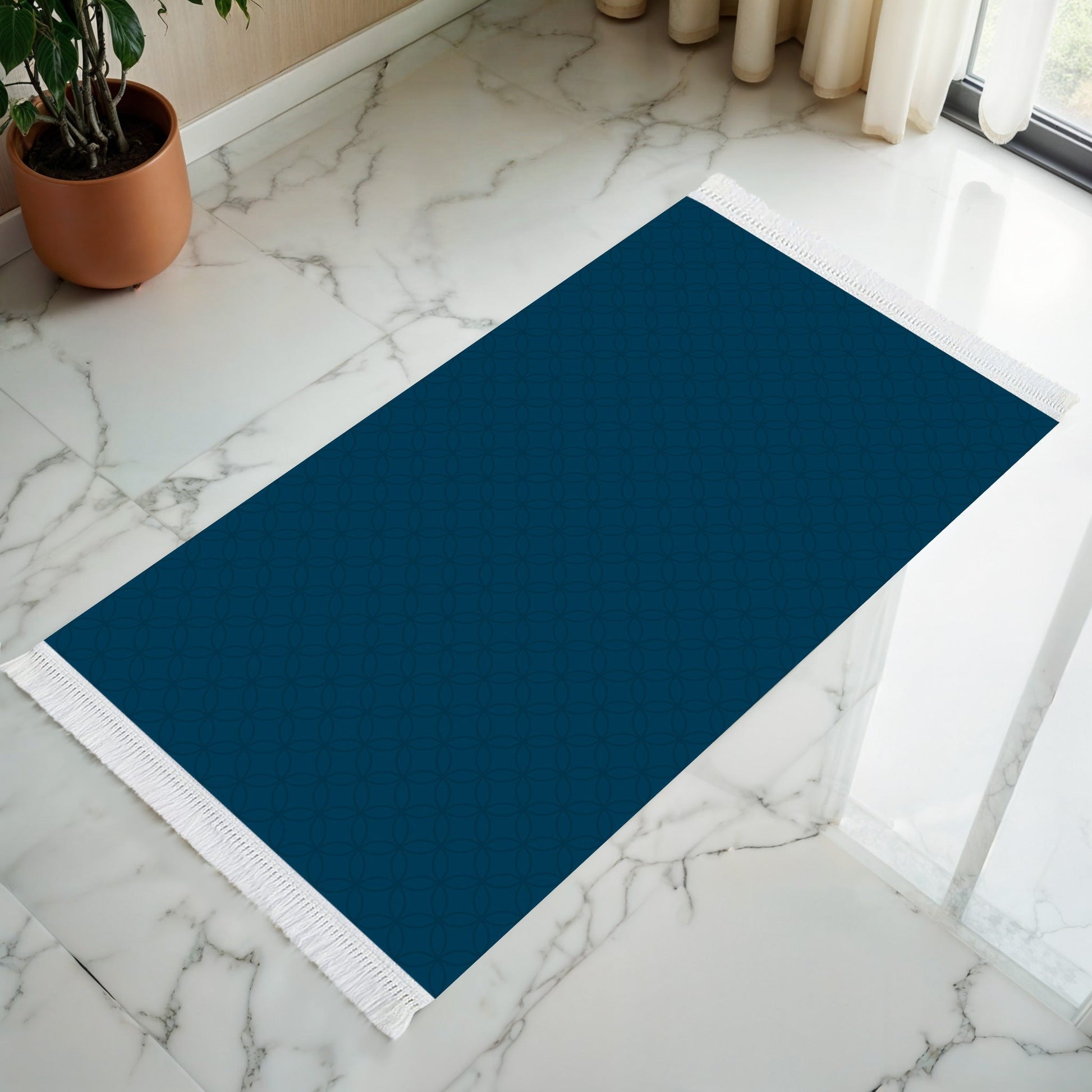 Tapis de prière rembourré Navy Elegance