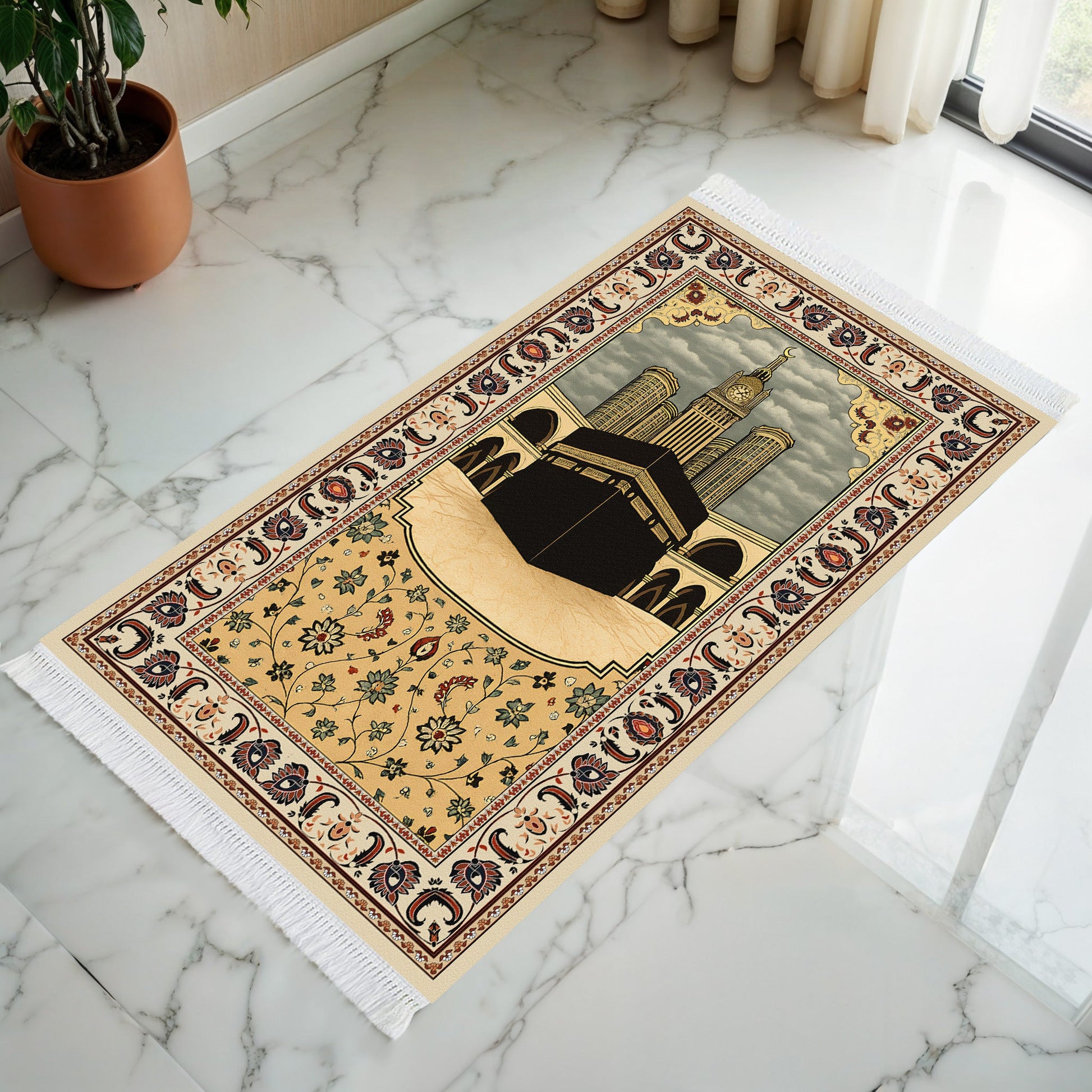 Tapis de prière rembourré Mataf