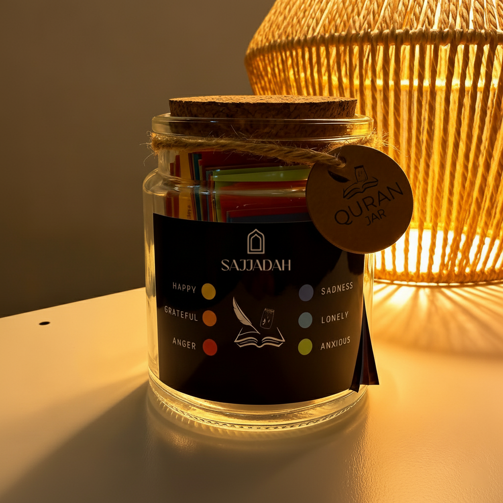 Pot d'affirmation islamique – Plus de 100 messages basés sur le Coran et les hadiths pour chaque émotion