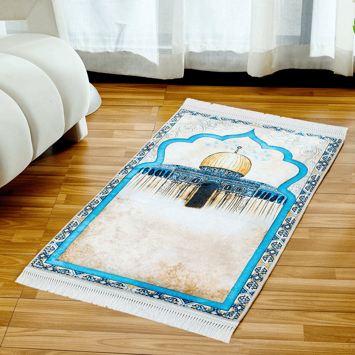 Tapis de prière rembourré Al-Aqsa