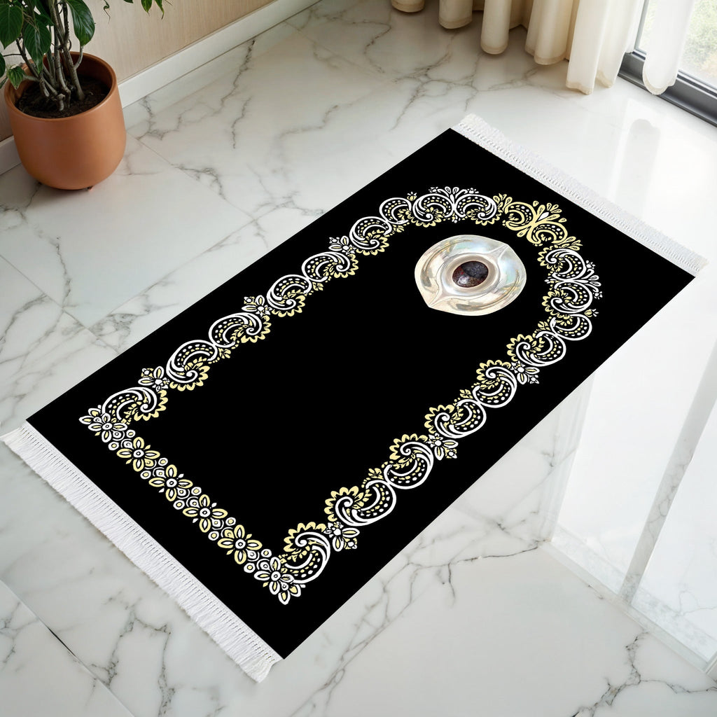 Tapis de prière rembourré Hajr-e-Aswad