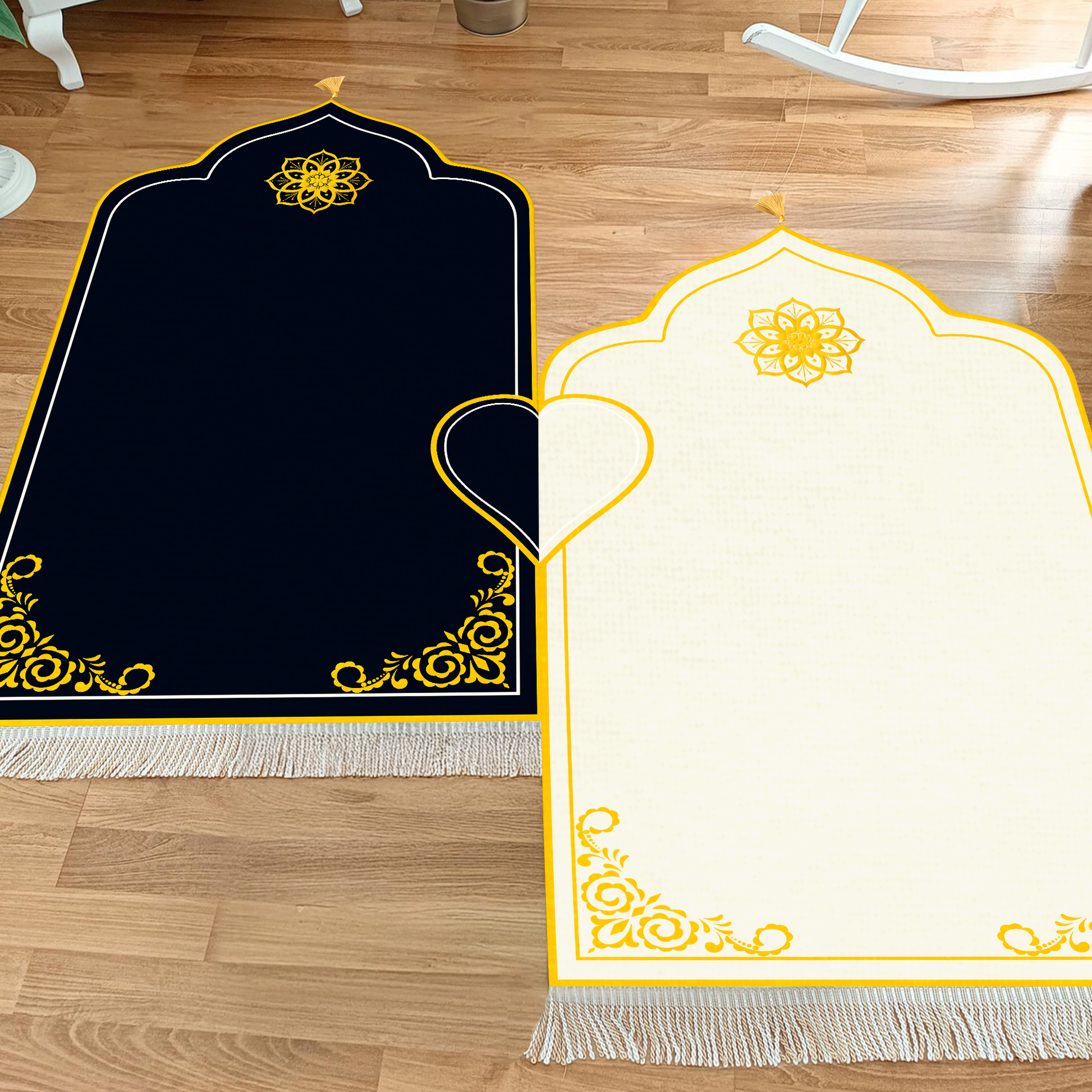 Tapis de prière rembourré pour couple (Ensemble de 2)