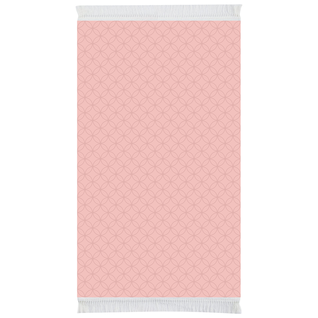 Tapis de prière rembourré rose élégance