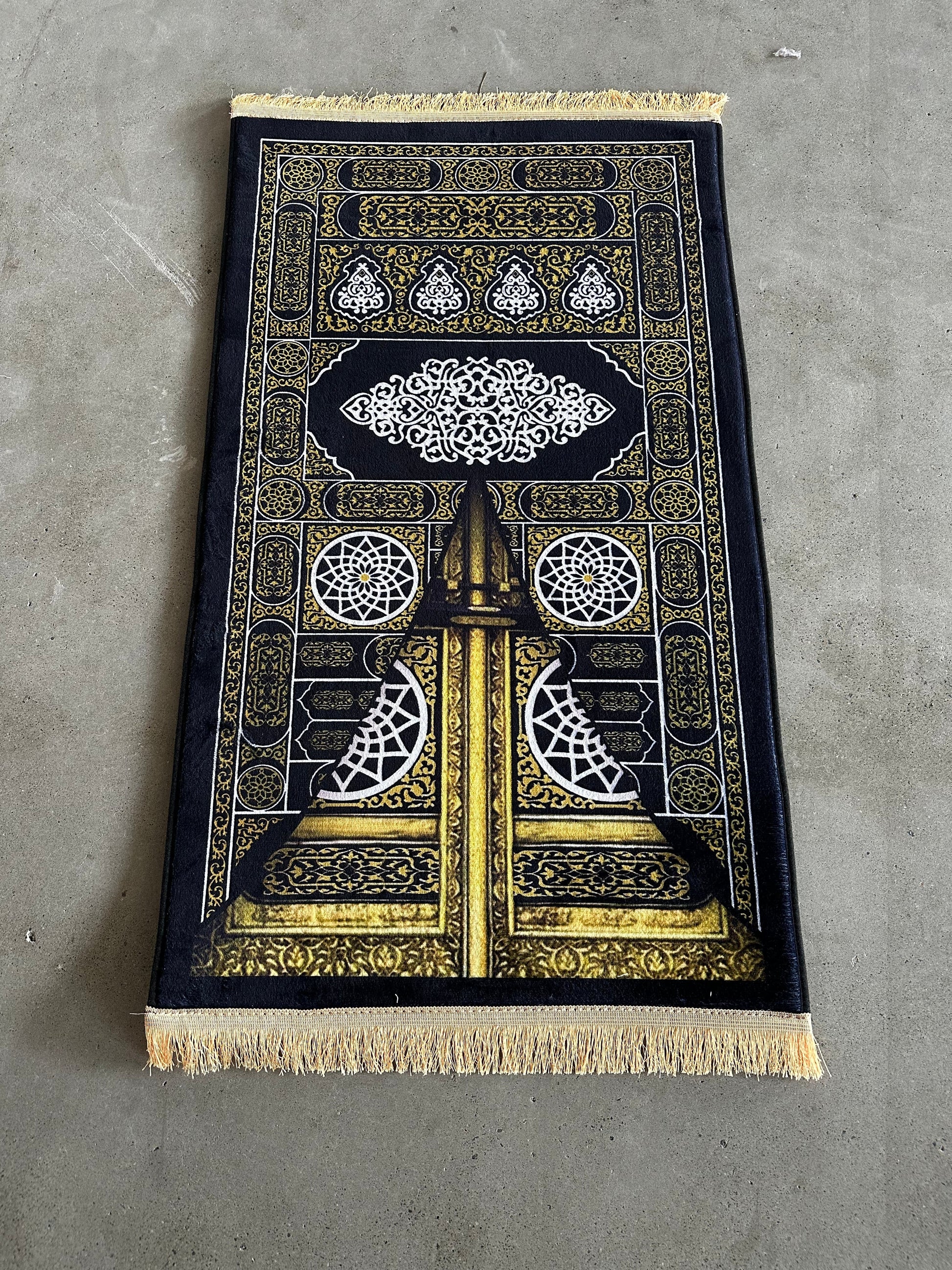 Tapis de prière rembourré de porte Kaaba