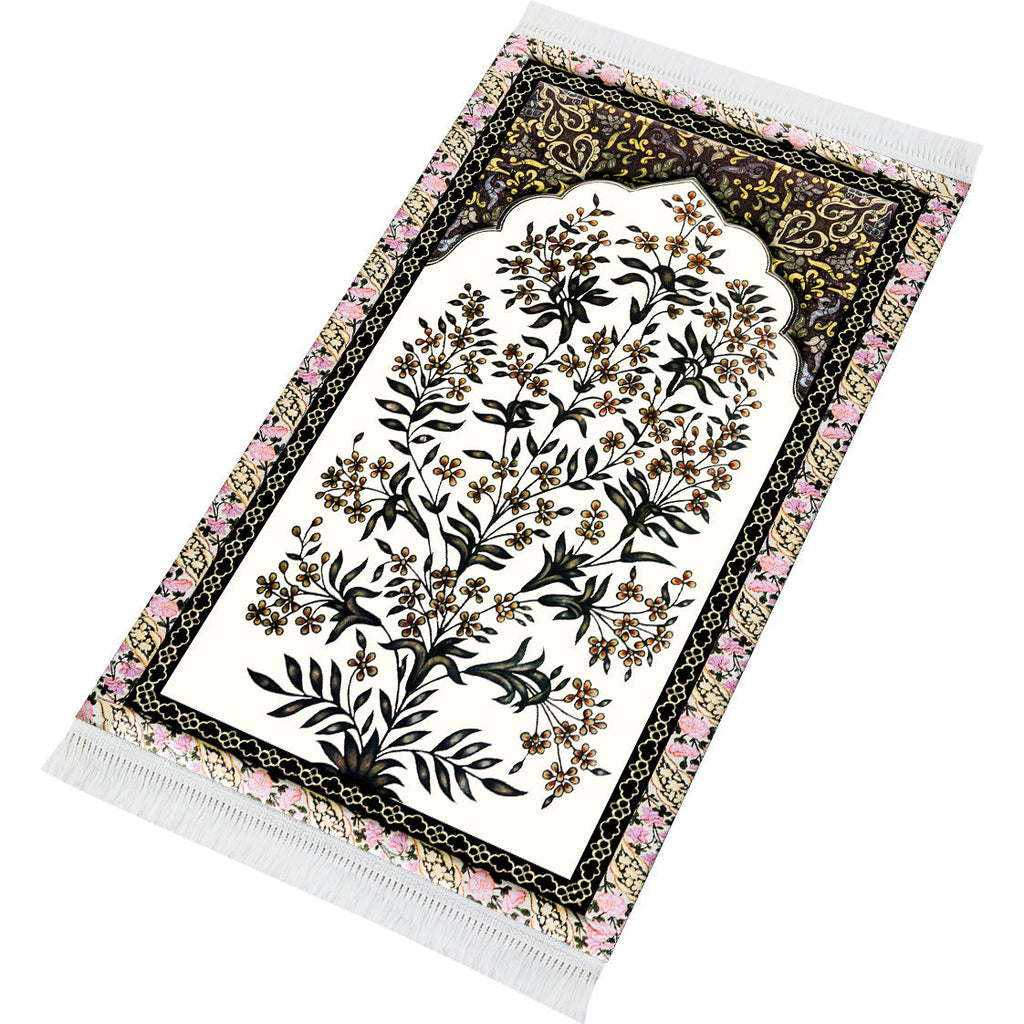 Tapis de prière rembourré floral antique