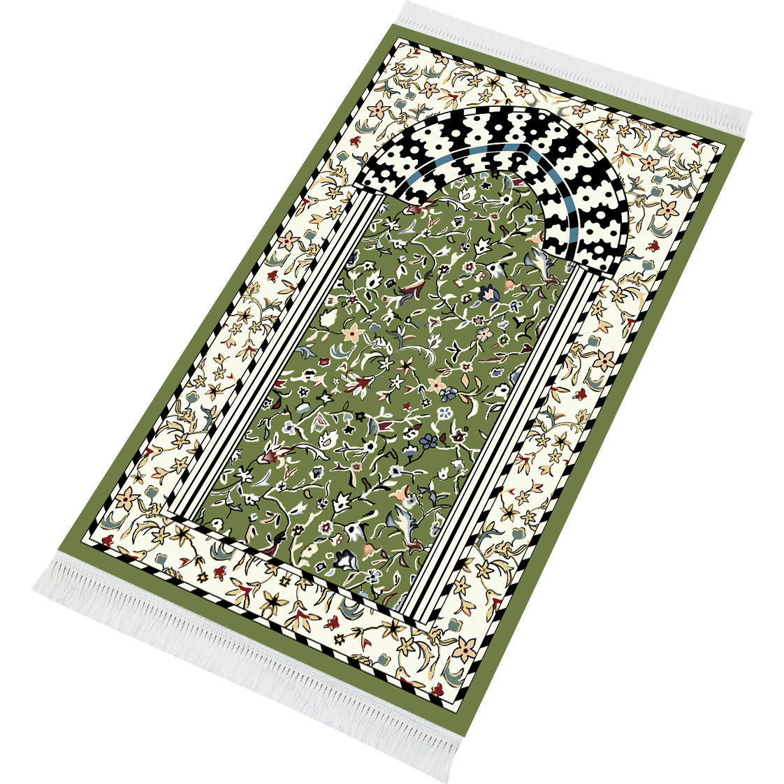 Tapis de prière rembourré Minbar Al Rawda