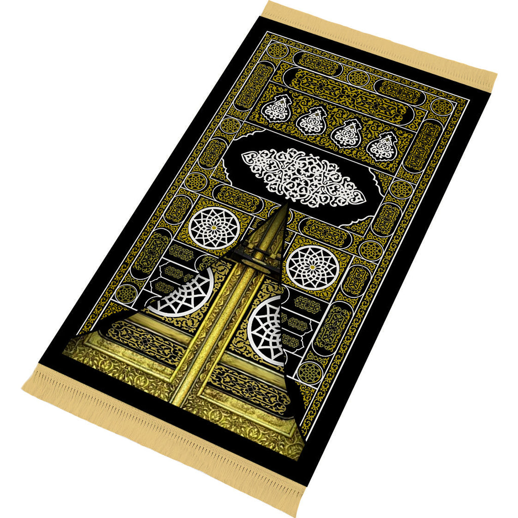 Tapis de prière rembourré de porte Kaaba