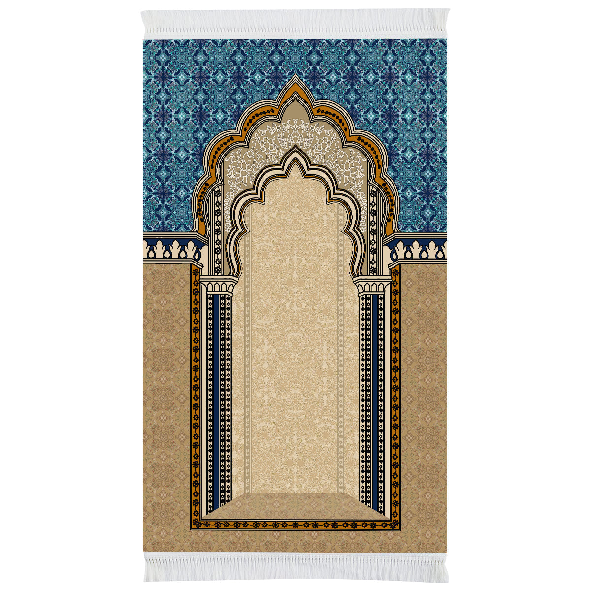 Tapis de prière rembourré Mehrab