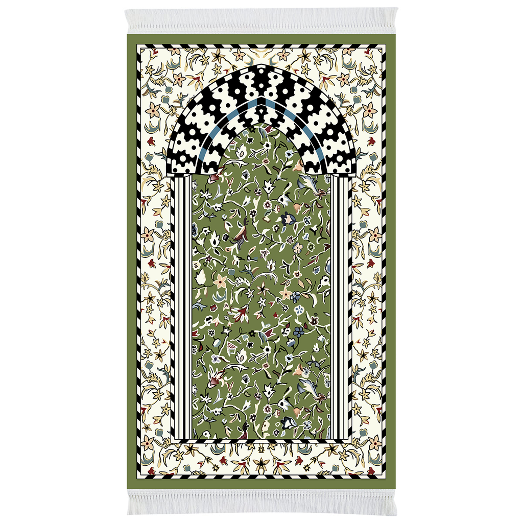 Tapis de prière rembourré Minbar Al Rawda
