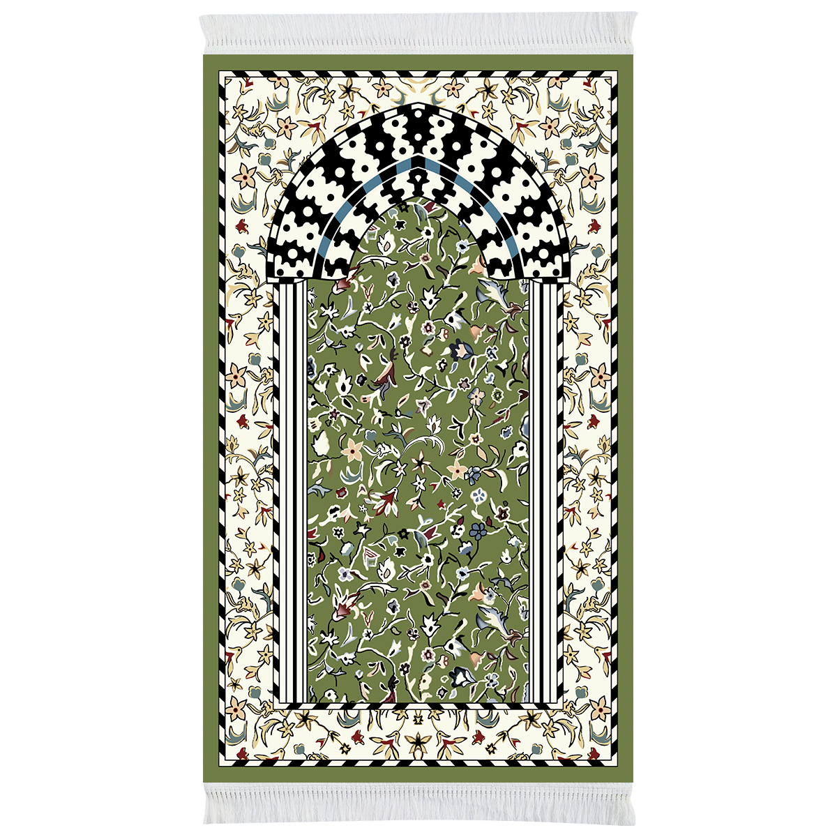 Tapis de prière rembourré Minbar Al Rawda