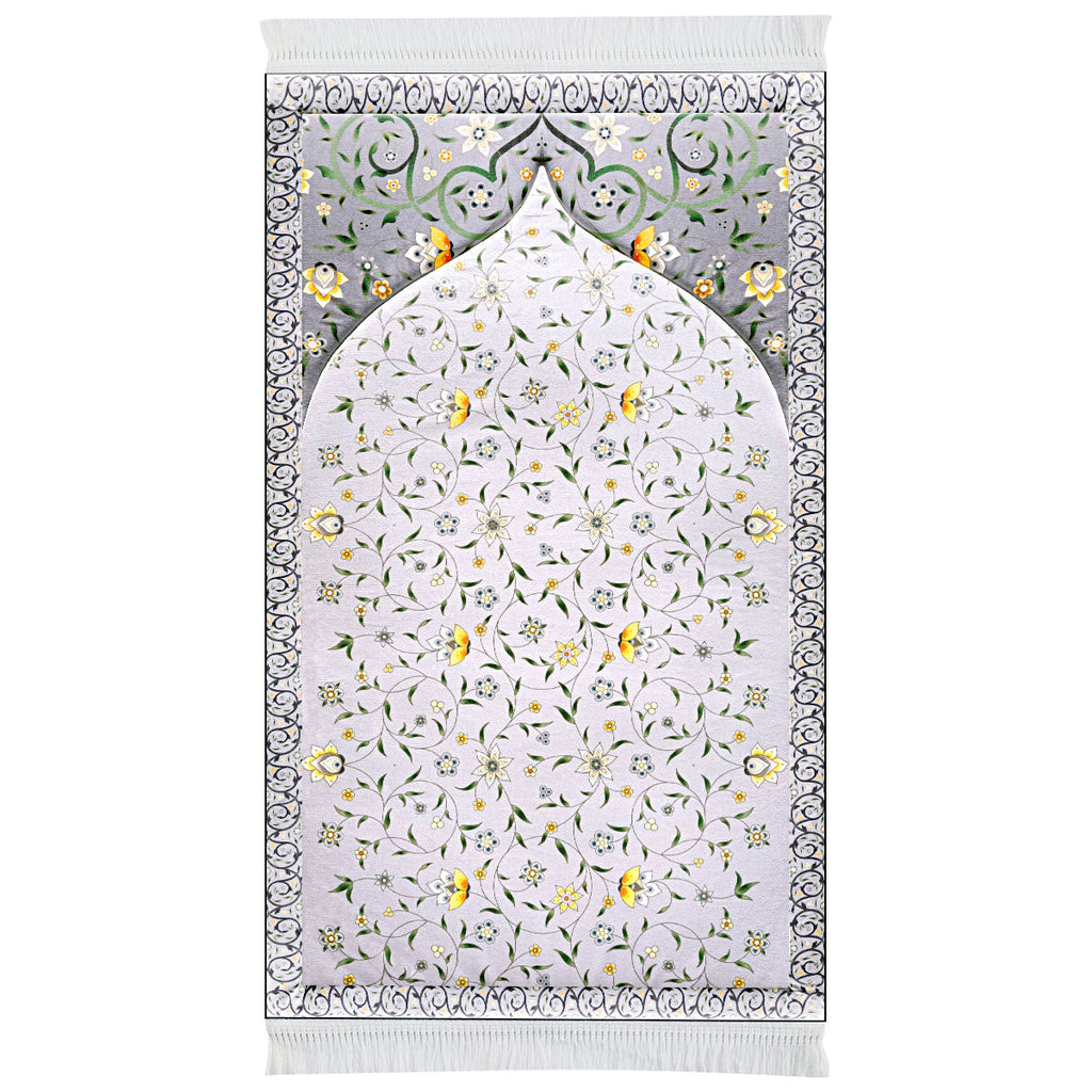 Tapis de prière rembourré Lotus jaune