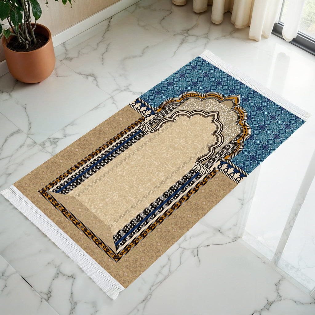 Tapis de prière rembourré Mehrab