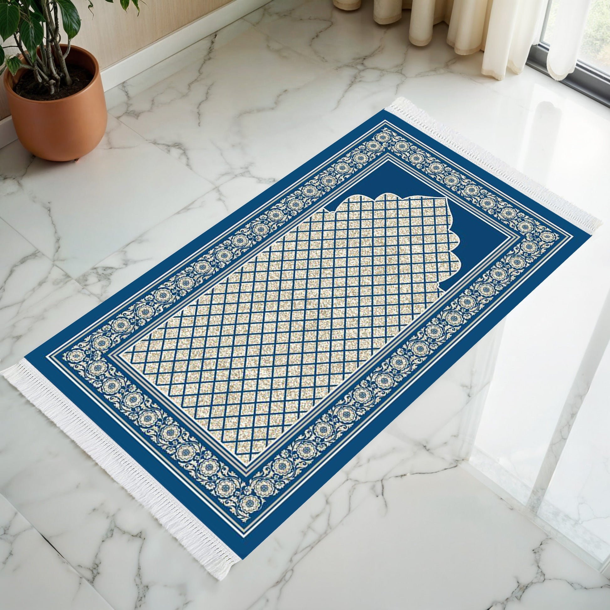 Tapis de prière rembourré Zeenat-e-Ibadat