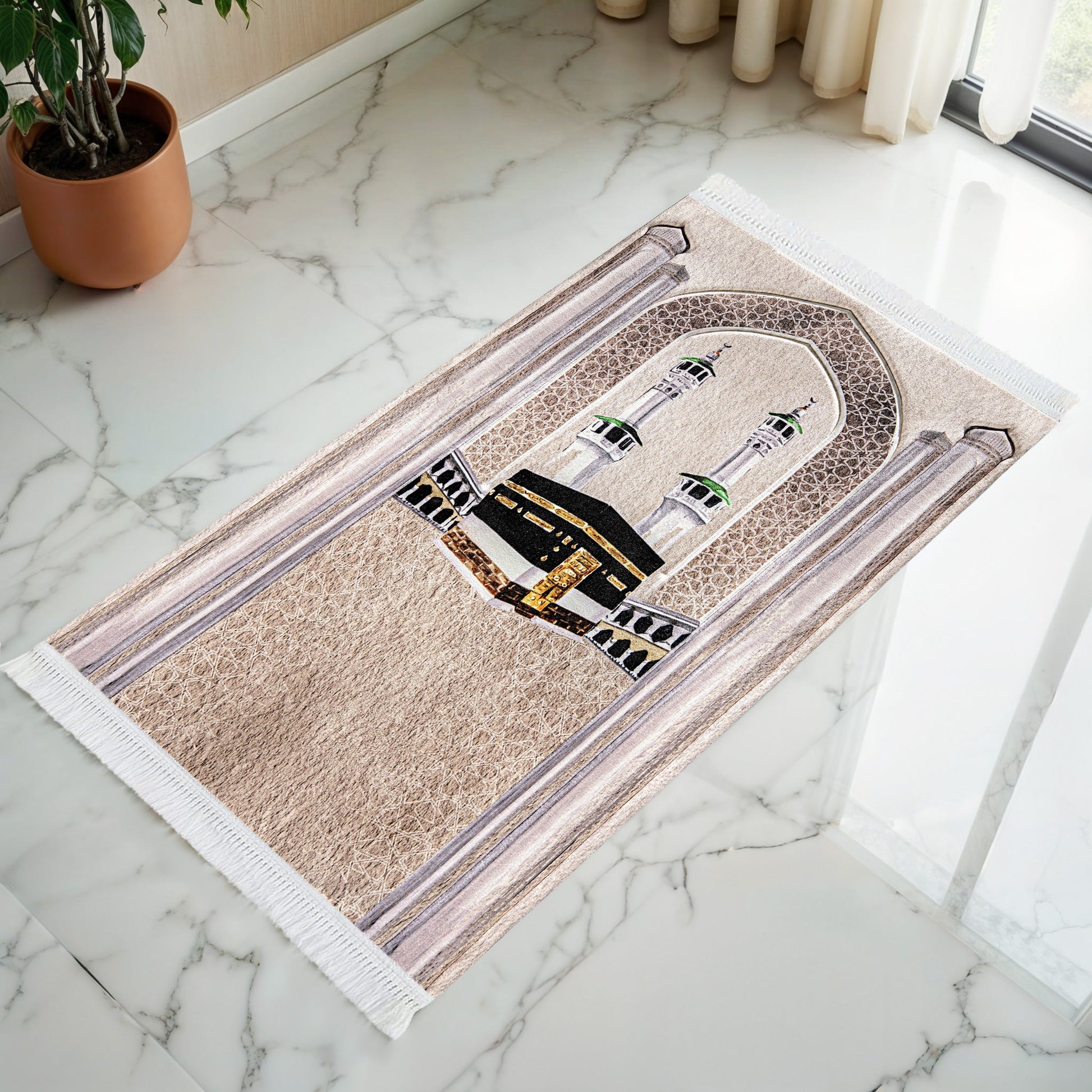 Tapis de prière rembourré Kaaba
