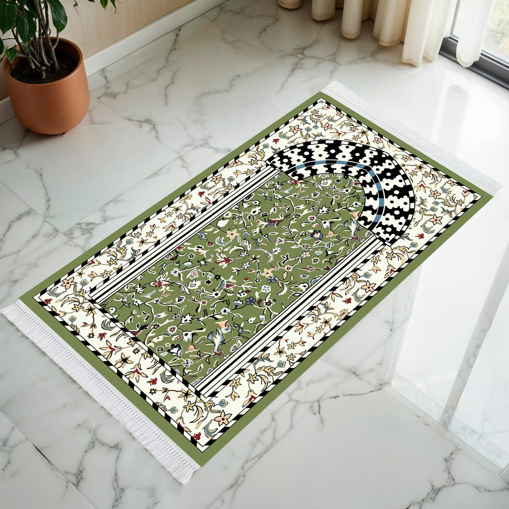 Tapis de prière rembourré Minbar Al Rawda