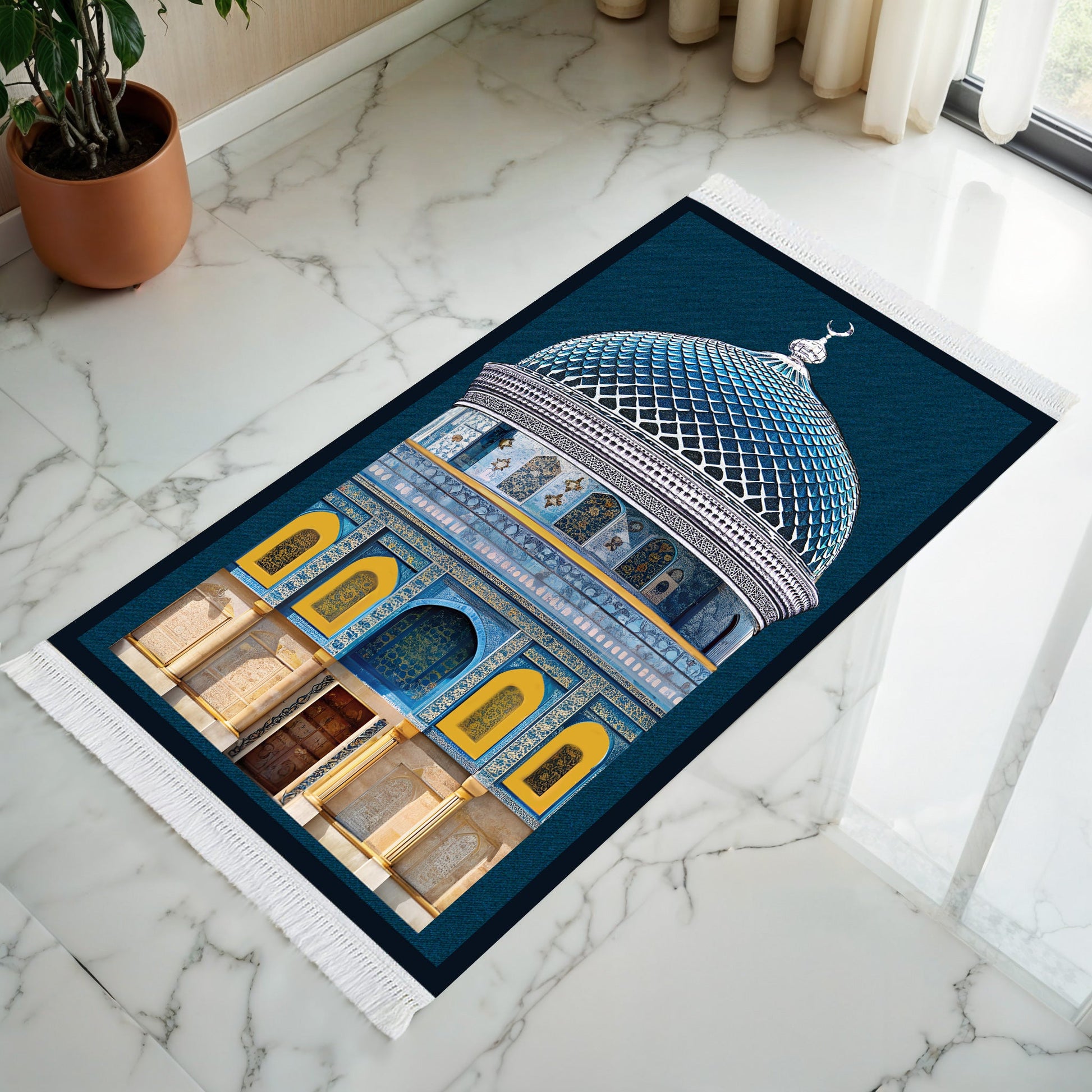 Tapis de prière rembourré Qubbat as-Sakhrah